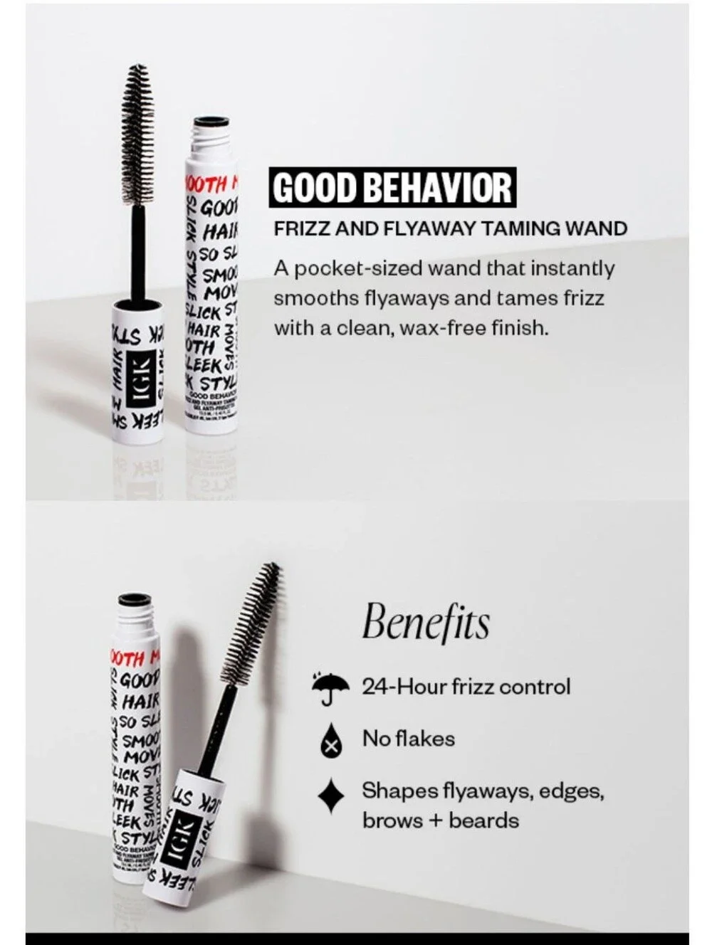 *NWOB* IGK ~Good Behavior~ Frizz and Flyaway Hair Taming Wand